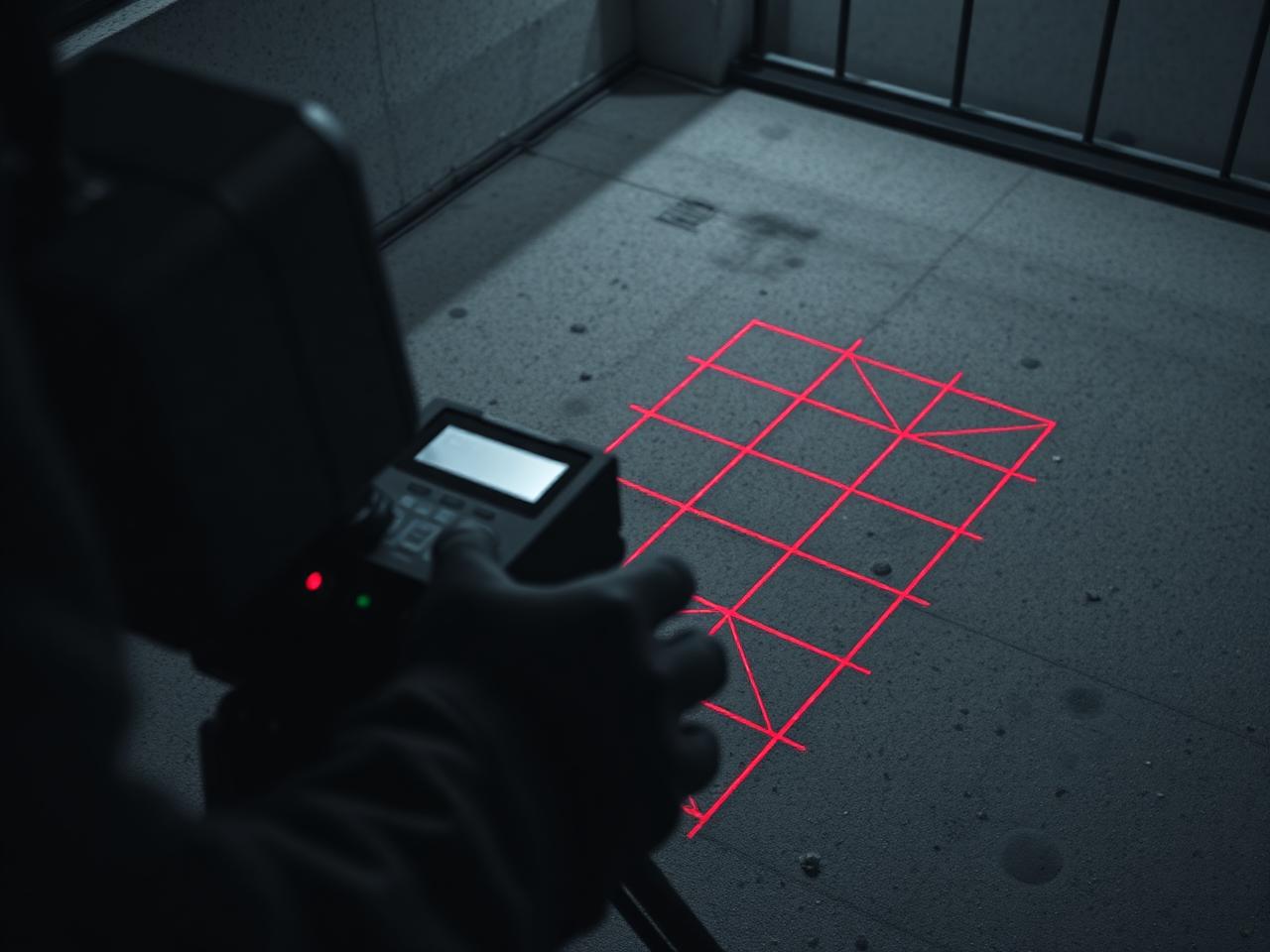 Ground penetrating radar scanning concrete slab